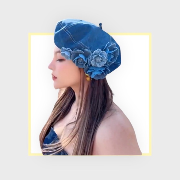 Blue Denim Beret main image 6